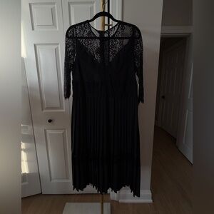 Zara Elegant Black Lace Dress